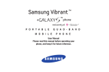 Samsung SGH-T959 T-Mobile User manual