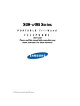 Samsung SGH-X495 T-Mobile User manual