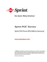 Samsung SPH-A560 Sprint User guide