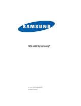 Samsung SPH-A580 Trumpet Mobile User manual