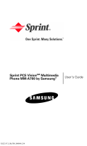 Samsung SPH-A700BSS Sprint User manual