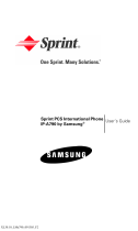 Samsung SPH-A790 Sprint User manual