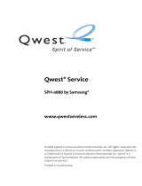 Samsung SPH-A880 Qwest User guide