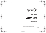 Samsung SPH-m240 User manual