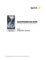 Sharp Aquos Crystal Sprint Owner's manual