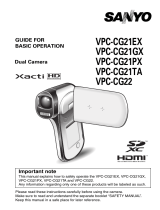 Sanyo VPC-CG21TA Owner's manual