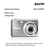 Sanyo VPC-E1500 Owner's manual