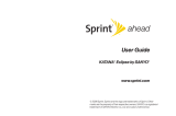 Sanyo Sprint KATANA User manual