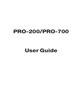 Sanyo PRO-700 User manual