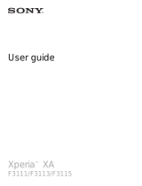 Sony Xperia XA User guide