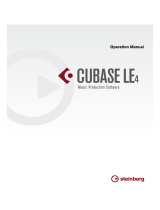 Steinberg Cubase LE 4.0 User manual