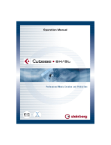 Steinberg Cubase SX 1.0 User manual