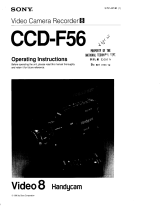 Sony CCD-F56 Operating instructions