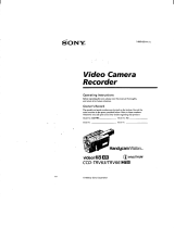 Sony CCD-TRV63 User manual