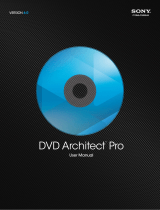 Sony DVD Architect Pro 6.0 User manual