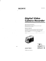 Sony DCR-TRV5 User manual