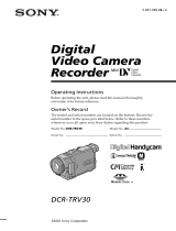 Sony DCR-TRV30 User manual