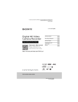 Sony FDR-AX60 Operating instructions