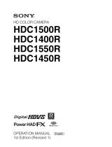 Sony HDC-1400R User guide