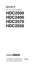 Sony HDC-2500 Operating instructions