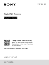 Sony DSC-RX100M6 - Cyber-shot Owner's manual