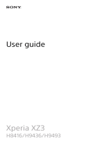 Sony Xperia XZ 3 User guide