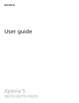 Sony J XPERIA 5 User guide