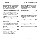 Sony K K550 Owner's manual