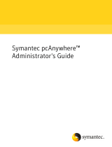 Symantec pcAnywhere pcAnywhere User guide