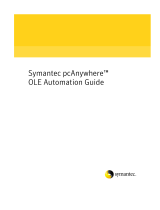 Symantec pcAnywhere PCANYWHERE - V 12.0 AUTOMATION GUIDE User manual