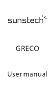 Sunstech Greco Owner's manual