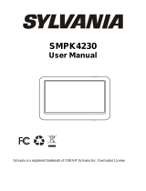 Sylvania SMPK 4230 User manual