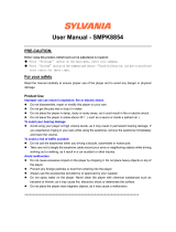 Sylvania MPK 8854 User manual