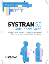 SYSTRAN v5.0 Owner's manual