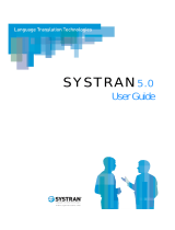 SYSTRAN v5.0 Operating instructions