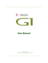 T-Mobile G1 User manual