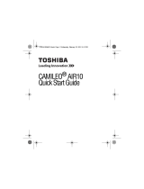 Toshiba Camileo AIR Series Camileo AIR 10 Quick start guide