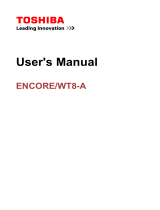 Toshiba WT8-A User manual