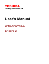 Toshiba WT8-B User manual