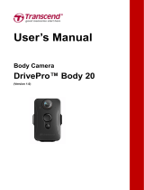 Transcend DrivePro Body 20 Owner's manual