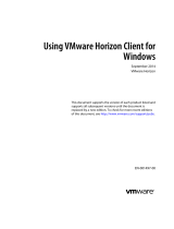 VMware Horizon Client for Windows Operating instructions