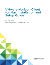 VMware Horizon Client 4.7 for Mac OS X Operating instructions