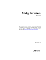 VMware ThinApp 5.0 User guide
