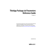 VMware ThinAppThinApp 5.1 Package.ini Parameters