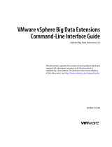 VMware vSphere vSphere Big Data Extensions 2.0 User guide