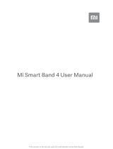 Xiaomi Smart Band 4 User manual
