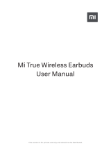 Xiaomi ZBW4480GL True Wireless Earbuds User manual