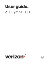 ZTE Cymbal LTE Verizon Wireless Operating instructions