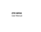 ZTE MF68 User manual