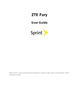 ZTE FURY User manual